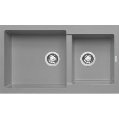 Ένθετος Νεροχύτης, 86x50cm, Alazia 1 3/4B Industrial Grey, Pyramis 070106711 Ένθετος Νεροχύτης, 86x50cm, Alazia 1 3/4B Industrial Grey, Pyramis 070106711